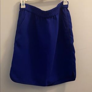 Royal Blue Jcrew breathable skirt size 10 EUC